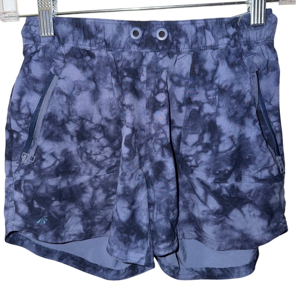 Athleta‎ Girl Running Free Tie  Dye Shorts size XL